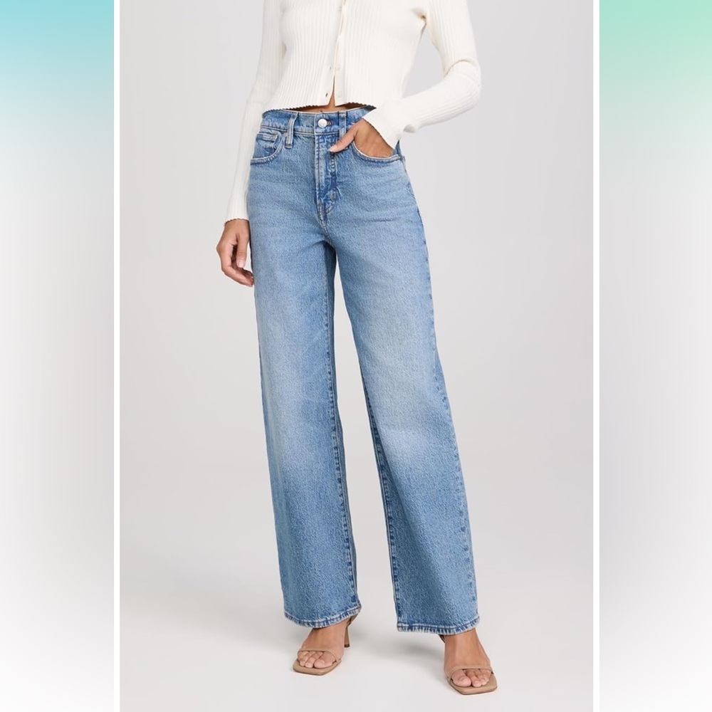Madewell The Perfect Vintage Wide Leg Jeans (worn one time) size 24